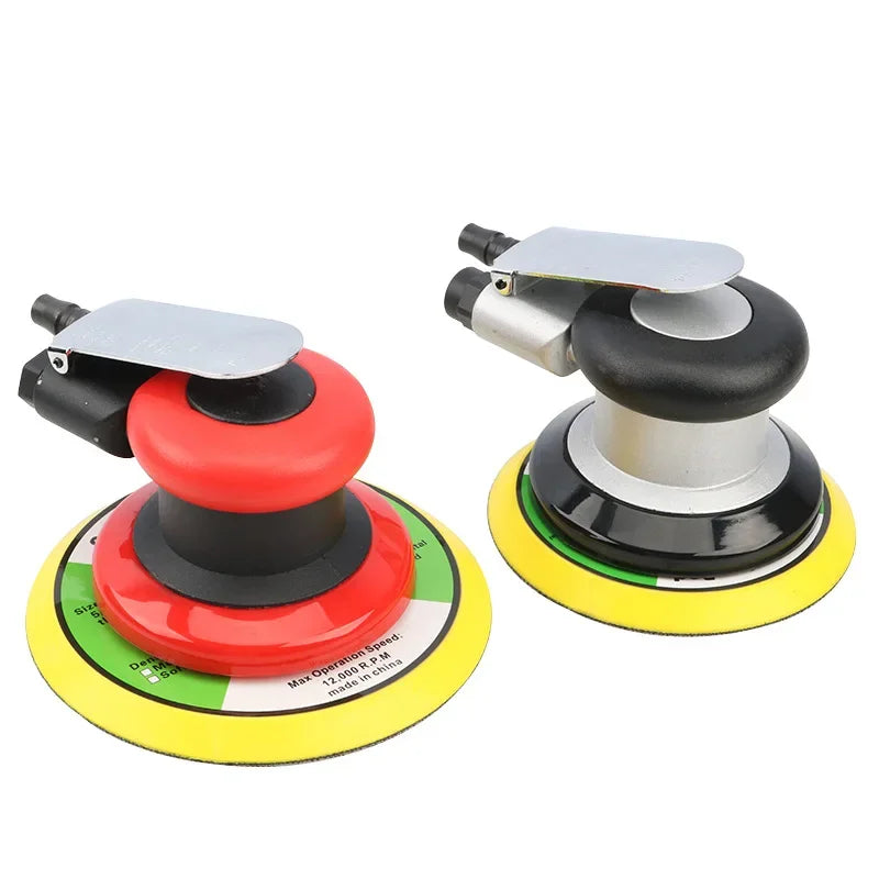 Random Orbital Sander 5" / 6" Pneumatic Palm Sander Heavy Duty for Wood, Composites, Car or Metal Polishing Grinding