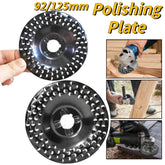92mm/125mm Grinder Wheel Disc Wood Shaping Wheel Grinding Discs for Angle Grinders Woodworking Sanding Rotary Abrasive Tool