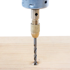 Electric Hand Drill DIY MINI Drill Press Set DC 12V Motor 10PCS 0.5-3mm HSS Twist Drill Bit with 5Pcs Chuck Collets Hobby Drill