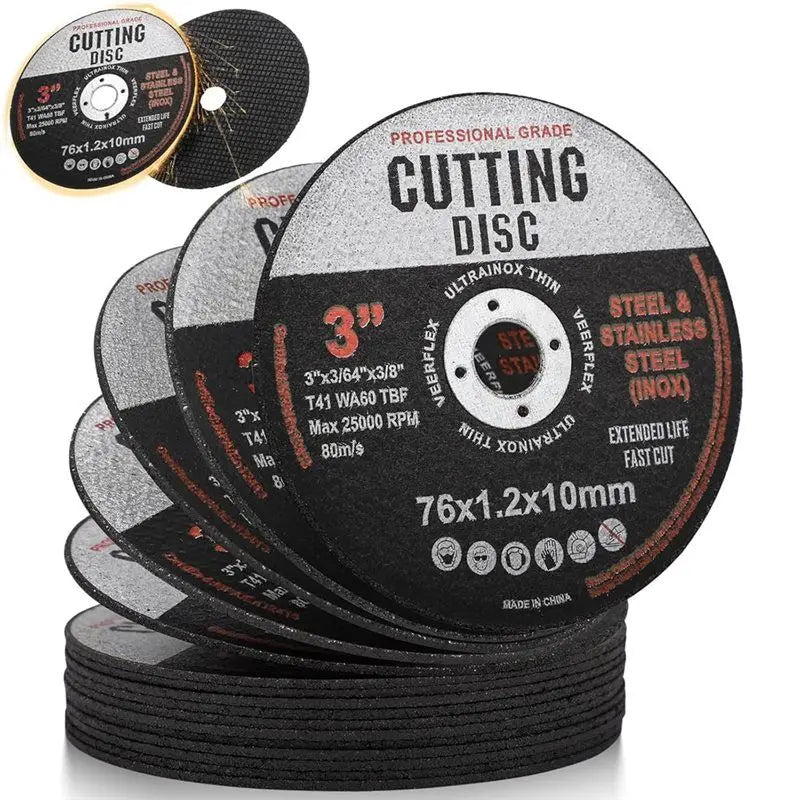 A01F-16Pcs Cutting Discs, 76Mm Cutting Disc, Angle Grinder Discs For Metal, Grinding Discs, Cutting Discs For Cutting Metal