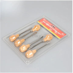 6Pcs Wood Carving Chisel Set Multifunction Engraving Tool Professional Woodworking Gouge Chisel Tool for Root Carving DIY Craft