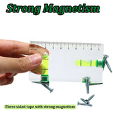 High Transparent Magnetic Level Bubble Mini Spirit Level with Three Strong Magnets Fitting for Construction Household
