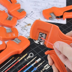 Wire Crimping Tool for Terminals Connectors Crimper 28-18AWG/24-16AWG/32-22AWG