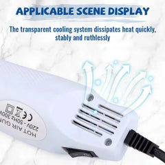 Heat gun Soldering temperature hair dryer gun Electric hot air dryer Heat gun for shrink tube automotive packaging DIY process 2