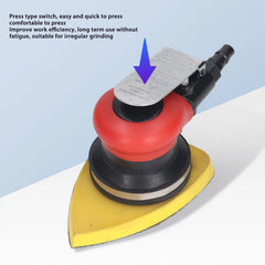 1/4" Air Powered Sander Polisher 10000RPM Triangle Long Vibration Pneumatic Sanding Machine 90PSI for Wood Metal Fiberglass