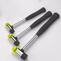 1pc 25/35/45mm Double-Face Rubber Mallet - Non-Slip Soft Tap Hammer for Woodworking, Jewelry Craft & Flooring Installation Tools