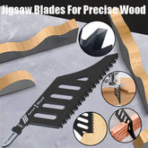 Jigsaw Blades For Precise Wood Cutting Curved Saw Blade Sharp Teeth Power Tool Accessories For Woodworking Projects