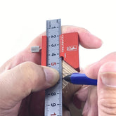 Center Finder Line Gauge Square Center Scribe Carpenter Ruler 45 Degrees Angle Line Caliber Marking Ruler Measuring Scribe Tools