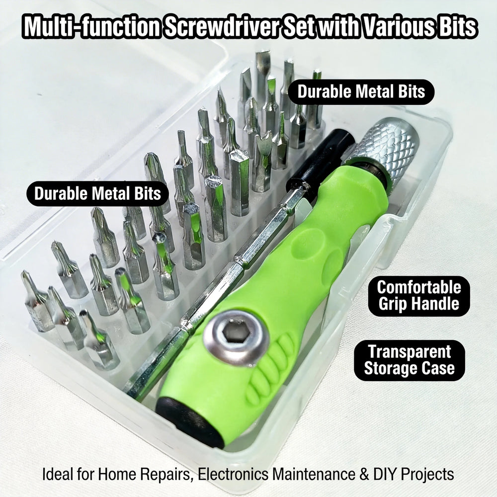 32 in 1 Screwdriver Set - Versatile Cool Gadgets for DIY Enthusiasts | Perfect Stocking Stuffers & Christmas Gifts for Dad