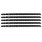 5-Pack T744D 180mm Jigsaw Blades for Wood Cutting – Precision Curved & Straight Cuts for Wood, Plywood & MDF