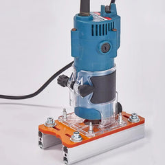 Wood Router Slotting Locator Tool 2 in 1 Slotted Base & Fastening Bracket Handheld Edge Trimmer Milling Cutting