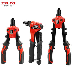 DELIXI ELECTRIC Rivet Gun,Manual Professional Pull Gun High Lever More Labor-saving,TighteningandRiveting of Metal SheetandPipe