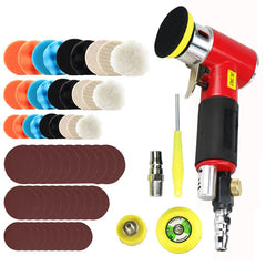 ASCOTT Random Orbit 2/3" Air Sander Mini Pneumatic Polishing Machine for Car Polishing High Speed Air Powered Orbital Polisher