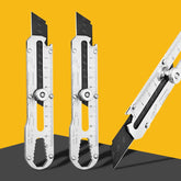 "Utility Knife Box Cutter 8 In 1 Versatile Multipurpose Stainless Steel Retractable Heavy Duty Waterproof Snap-Off Cutter Knife