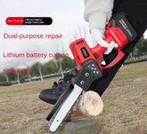 110V/220V Portable Electric Chainsaw with Brushless Motor, Lithium-ion Battery, and Lightweight Design for Easy Handling C