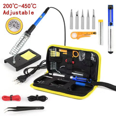 Soldering Iron Kit for Electronics 80W LCD Digital Adjustable Temperature Welding Repair Tools with Switch, Solder Tin Tips