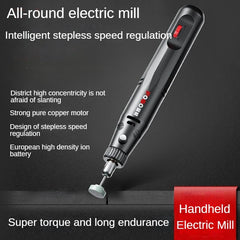 Multifunctional electric grinder small handheld electric cutting drilling carving pen polishing machine tool accessories DIY set