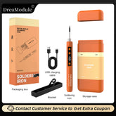 Portable Wireless Soldering Iron with Intelligent Temperature Control Fast Heating Type-C Soldering Kit for Electronics Repair