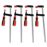 4Pcs Bar Clamp F Clamp Woodworking F Clamp Heavy Duty F Clamps Woodworking Bar Clips Quick Slide DIY Hand Tool Kit 50*300mm