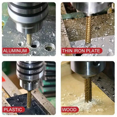 6pcs Heavy-Duty Step Drill Bit Set (4-20/4-12/3-12/3/6/8mm) for Wood & Metal DIY Professional Drilling Durable Kit Tools