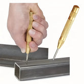 Steel Spring-Loaded Automatic Center Punch | Precision Marking & Hole Starter Tool, Metal, No Electricity Required