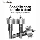 HSS Drill Bit Set 15-50mm Holesaw Hole Saw Cutter Drilling Kit Hand Tool For Stainless Steel Wood Metal Alloy Cutting Tip Drill