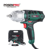 550W Electric Impact Wrench Max Torque 500Nm 1/2 Inch 2M Rubber Cable Car 4 SocketS Wrenches BMC Box AC Power Car Repair Tool