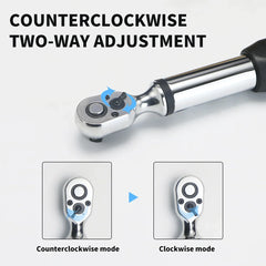 1/2 Inch Drive Digital Torque Wrench High Accuracy Electronic Ratchet Wrench Automotive Maintenance Precision Measuring Tool