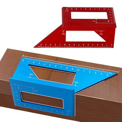 Square Angle Ruler Marking Gauge Carpenter Tool Multifunctional Angle Ruler 45 90 Degree Aluminum Alloy Accurate Woodworking