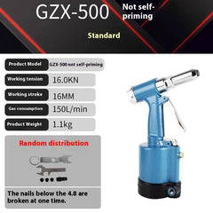 Pneumatic Air Hydraulic Pop Rivet Gun Heavy Duty Air Riveter Half Steel Aluminum Nail 2.4-5.0MM Rivet Tool