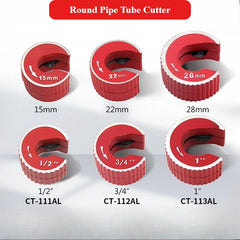 Round Pipe Tube Cutter Aluminum Alloy Body Self Locking Copper Tube PVC Plastic Mini Pipe Cutter Tool for Plumbing and Repair