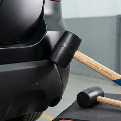 16/24/32oz Rubber Mallet, Wood Handle,Non-marring Soft Head,Heavy Duty Hammer for Tile Flooring Installation,Laying,Construction