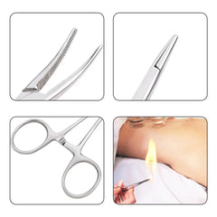 Hand Tool Hemostatic Forceps Pet Hair Clamp Fishing Locking Pliers Epilation Tools Curved/Straight Tip Cutter Tool