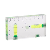 Y1UB High Transparent Level Bubble Mini Spirit Level with Three Strong Magnets Fitting for Construction Household