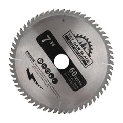 Saw Blade 7”180mm 60 Teeth Carbide Circular Saw Blade Cutting Disc for Wood Plastic