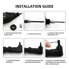 Right Angle Converter Attachment for Dremel Tool Accessories Rotary Tools Fit Original 4000 3000 8200 275 Electric Grinder Kit
