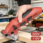 Mini Electric Circular Saw 110V/220V Multifunctional Cutter for Tile Metal Wood DIY Woodworking Power Tool