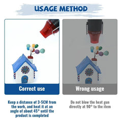 Hot Air Gun 300W 220V Ligthweight Handhold Electric Heat Air Shrink DIY Embossing Drying Paint Plastic Welding Tools