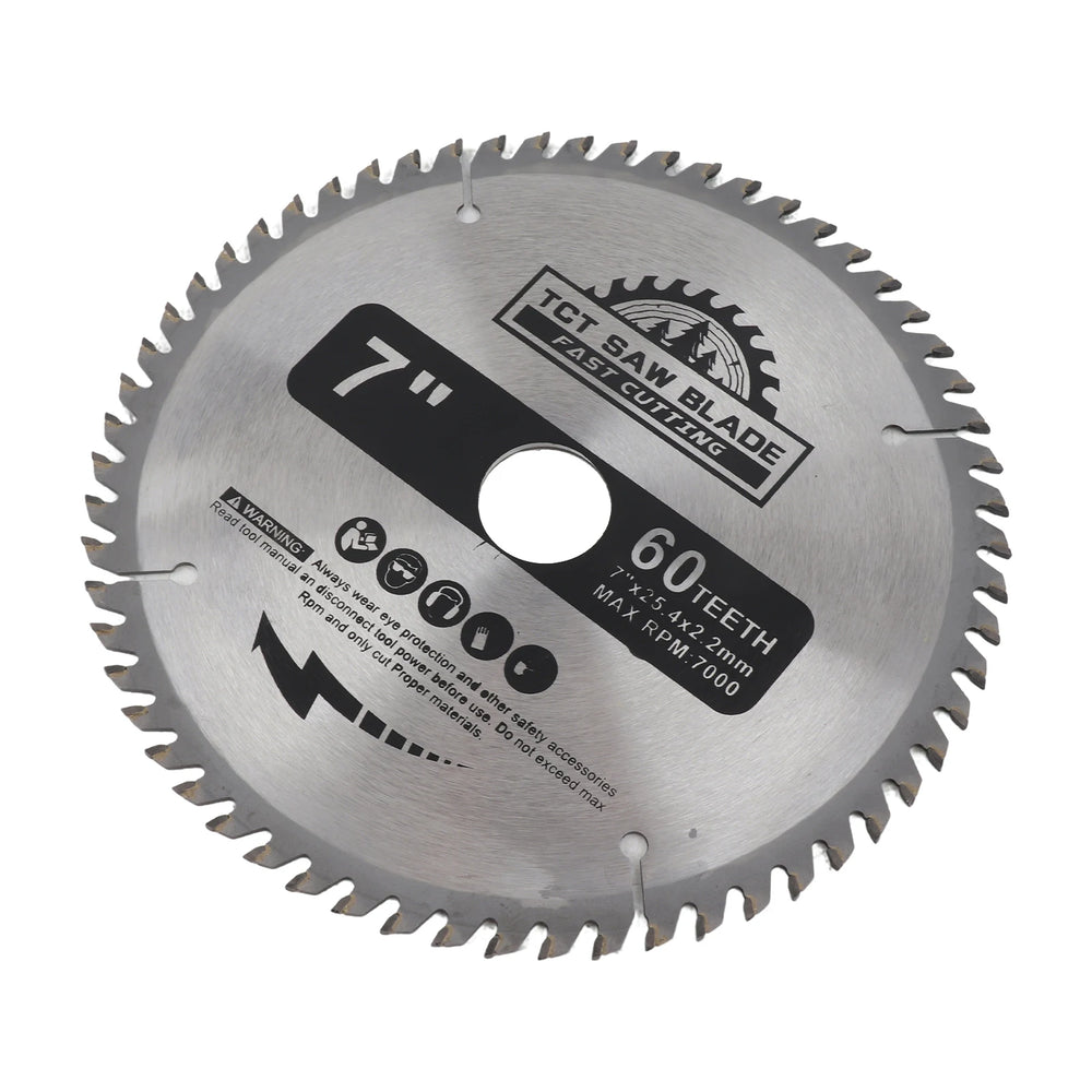 Saw Blade 7”180mm 60 Teeth Carbide Circular Saw Blade Cutting Disc for Wood Plastic