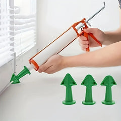 3Pcs Caulk Nozzle Applicator Silicone Caulking Tools Sealant Finishing Grout Kit Scraper Floor Cleaning Tile Dirt Spatula