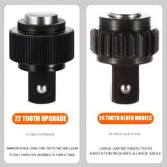 1/4,3/8,1/2 Inch Drive Socket Ratchet Set Extendable Handle Wrench 72-Tooth Quick-Release Reversible