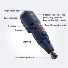 Cordless electric screwdriver Set 4.2V Smart Electric Screwdrivers with LED Lights USB Rechargeable Home use Repair Tools Kit