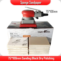 Sponge Sandpaper abrasive grinding 75*100mm Sanding Block Dry Polishing Car Bodywork Fine Coarse Grit Abrasive Tools400-3000grit