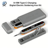 8-15W Type-C Digital Electric Soldering Iron Kit Intelligent Adjustable Temperature Fast Heating Mini Solder Irons Repair Tool
