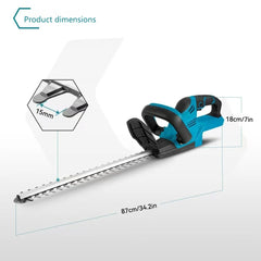 Electric Hedge Trimmer Handheld Rechargeable Garden Trimmer Tea Tree Pruning Saw Lawn Mower
