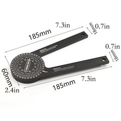 Miter Saw Protractor Featuring Precision Laser-Inside Outside Miter Angle Finder for Carpenters Plumbers and All Building Trades