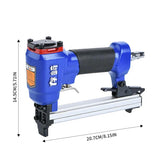 Cunqi Pneumatic Straight Nail Gun 1013J Air Nail Gun for Woodworking and Decoration, Efficient and Lightweight Pneumatic Nail Gun, Suitable for Home Decoration, Wall Panels, Ceiling, Furniture Installation, Door and Window Fixing, Interior Decoration P...