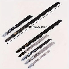 3PCS T744D 180mm Jigsaw Blades - Wood Cutting Set for Plywood, MDF & Hardwood | Smooth Finish