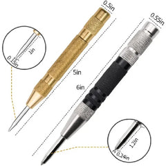 Automatic Center Punch Automatic Metal Punch Tool Woodworking Tools Loaded Marker Wood Chisel Joinery Carpenter Tool