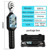 Torque Wrench Bidirectional Ratchet 1/2 3/8 1/4 Digital Preset Head Professional Adjustable for Bicycle Repair Hand Tools
